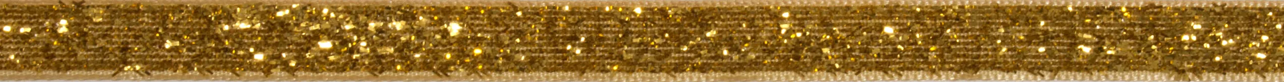 10mm Glitter Velvet Ribbon - Gold