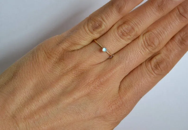 14k Moonstone Ring