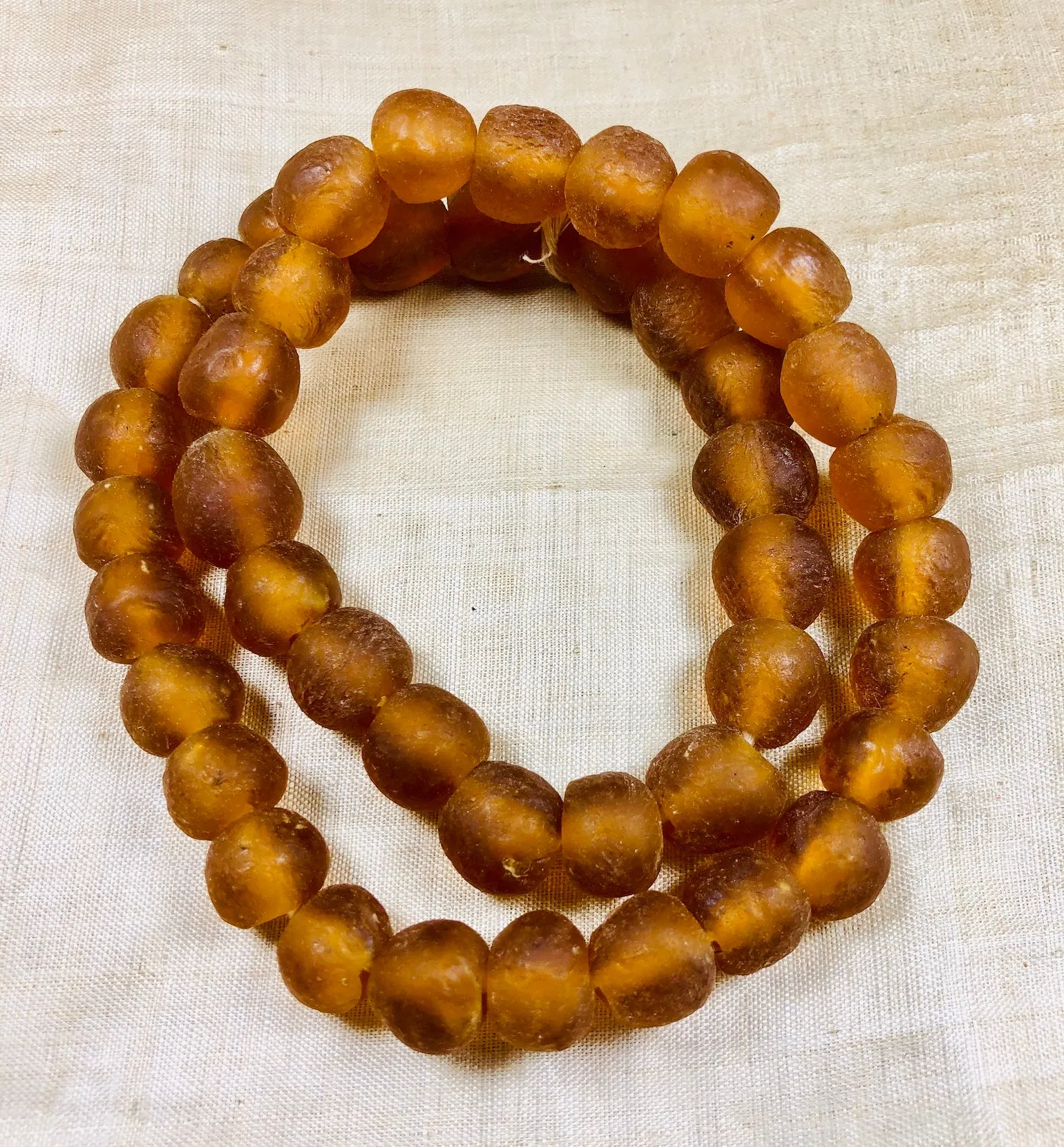 16mm Amber Recycled Glass
