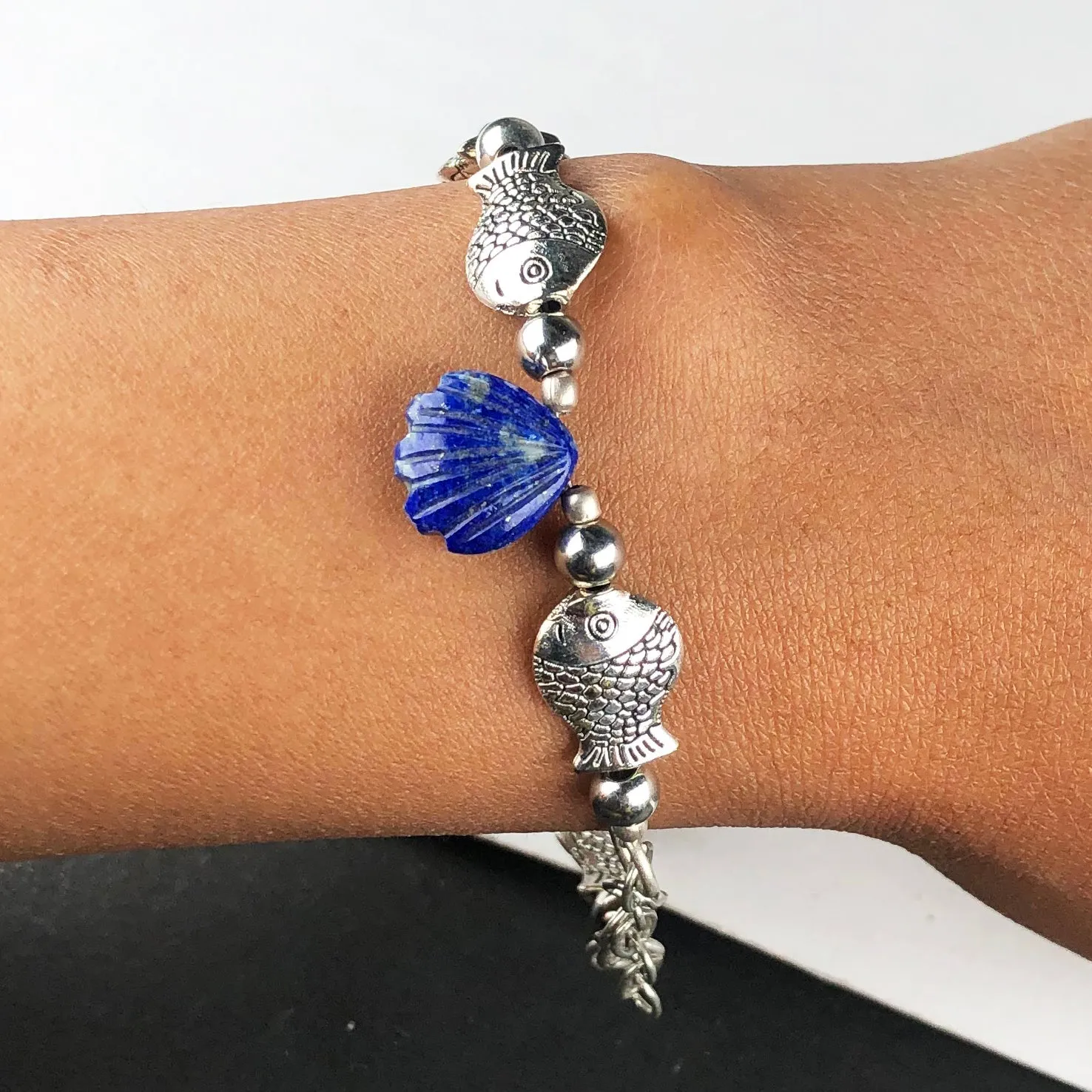 Amazing Blue Lapis Lazuli Bracelet Healing  Adjustable