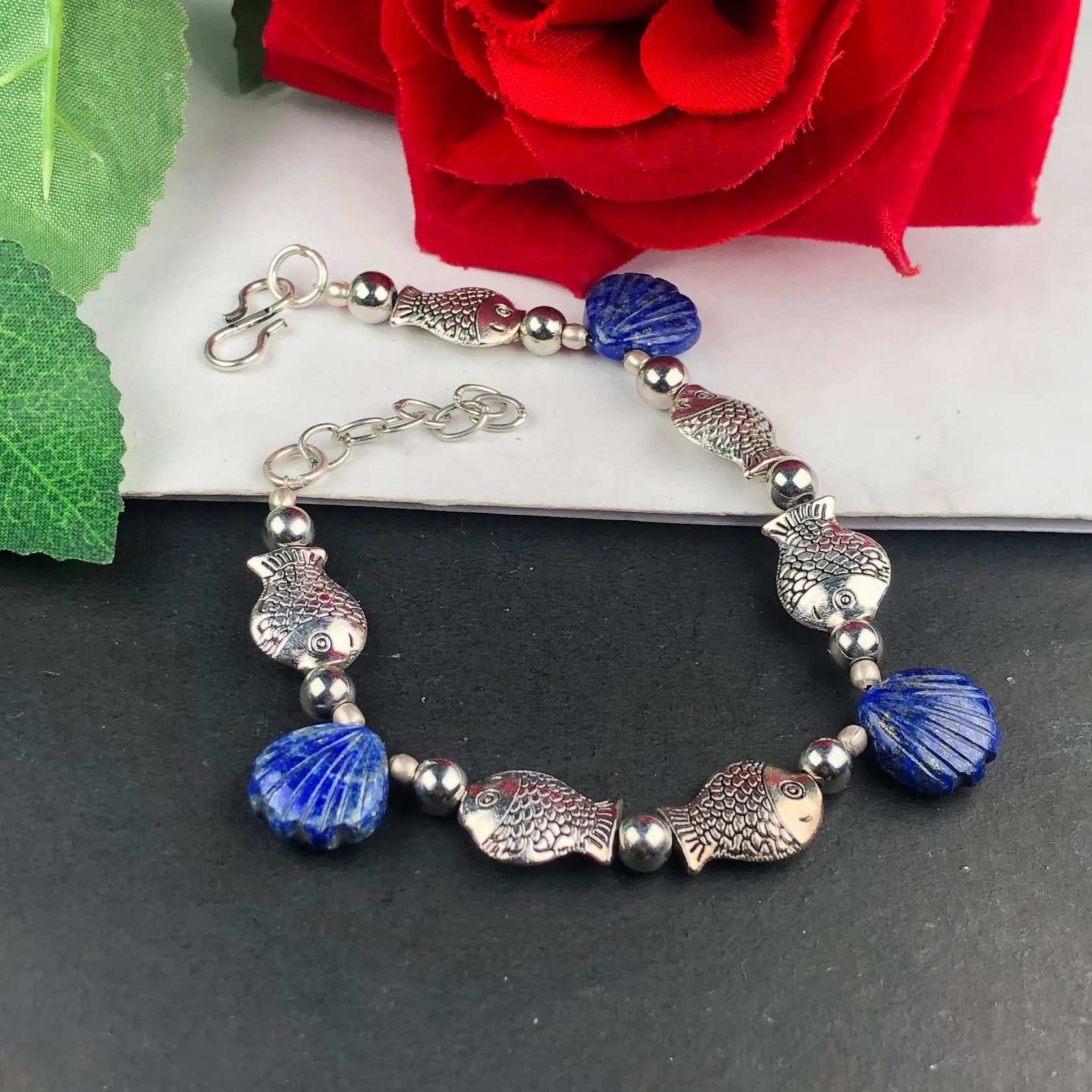 Amazing Blue Lapis Lazuli Bracelet Healing  Adjustable
