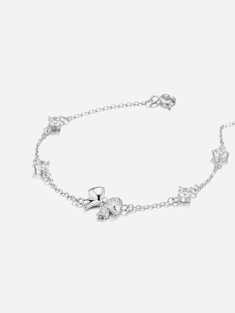 Butterfly Pure Silver Bracelet Light Luxury Niche Exquisite Birthday Gift