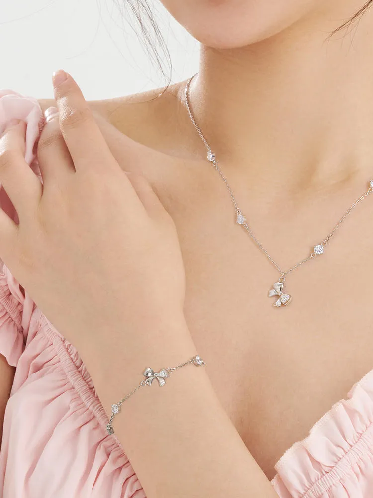 Butterfly Pure Silver Bracelet Light Luxury Niche Exquisite Birthday Gift