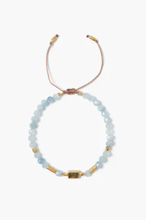Chan Luu - Tab Pull-Tie Aquamarine Bracelet