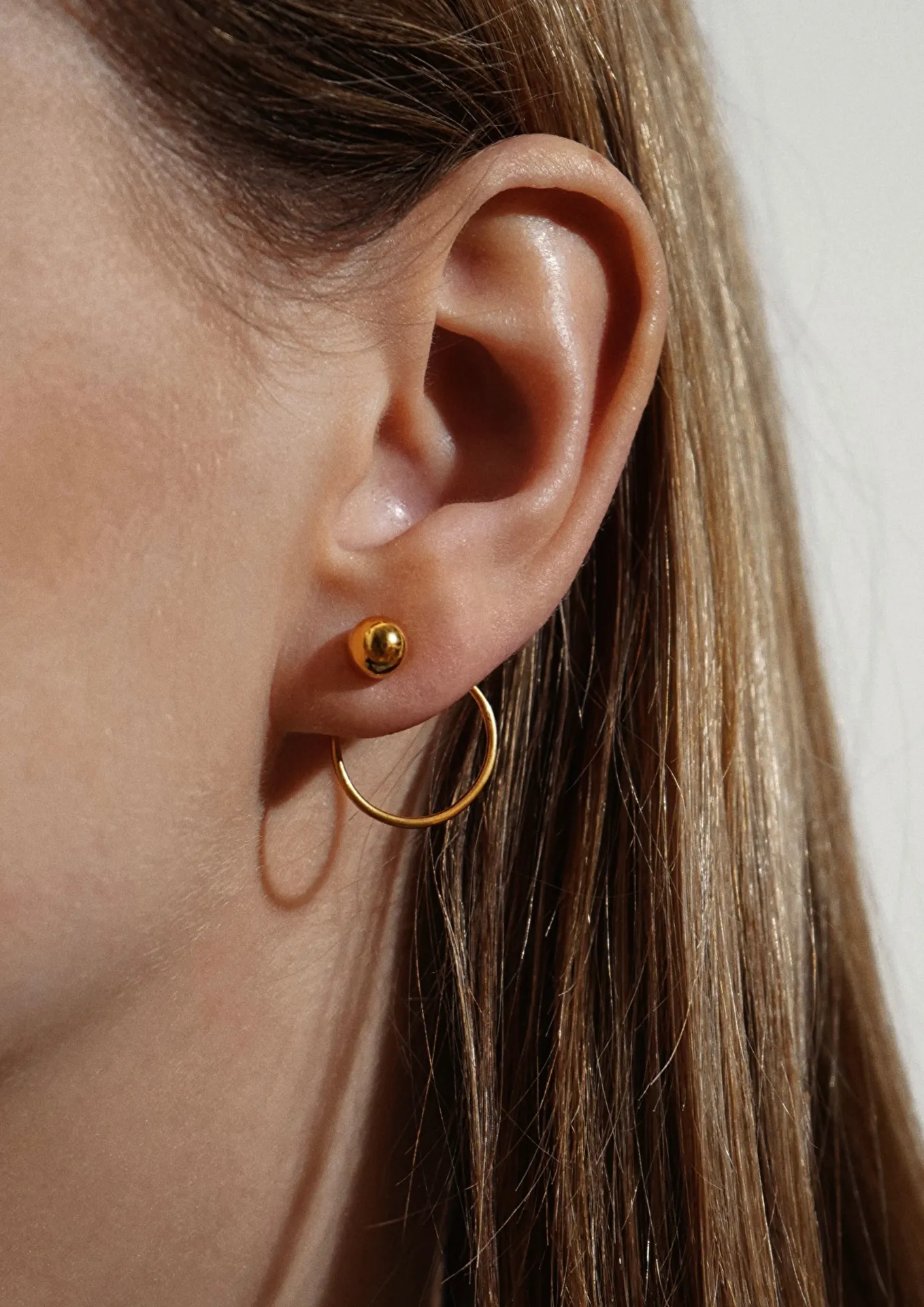 Chord Earrings Gold