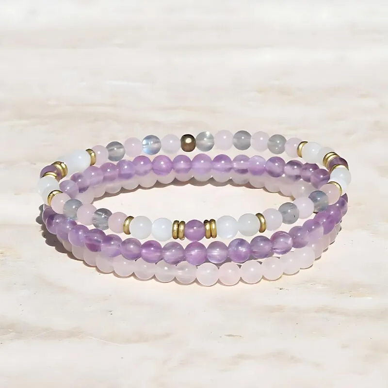 Divine Feminine Crystals Bracelet Set