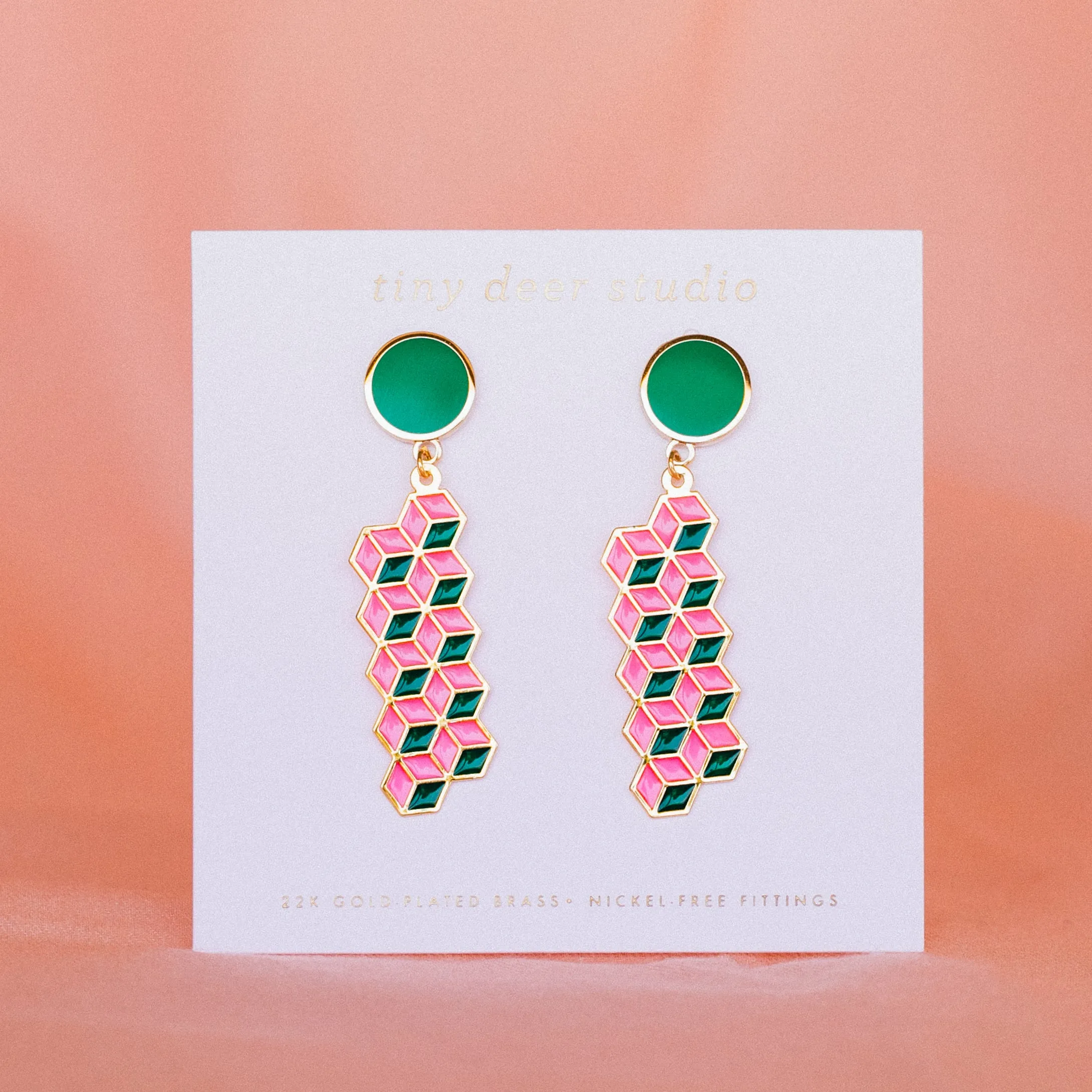 Friendship Bracelet Translucent Drop Earrings