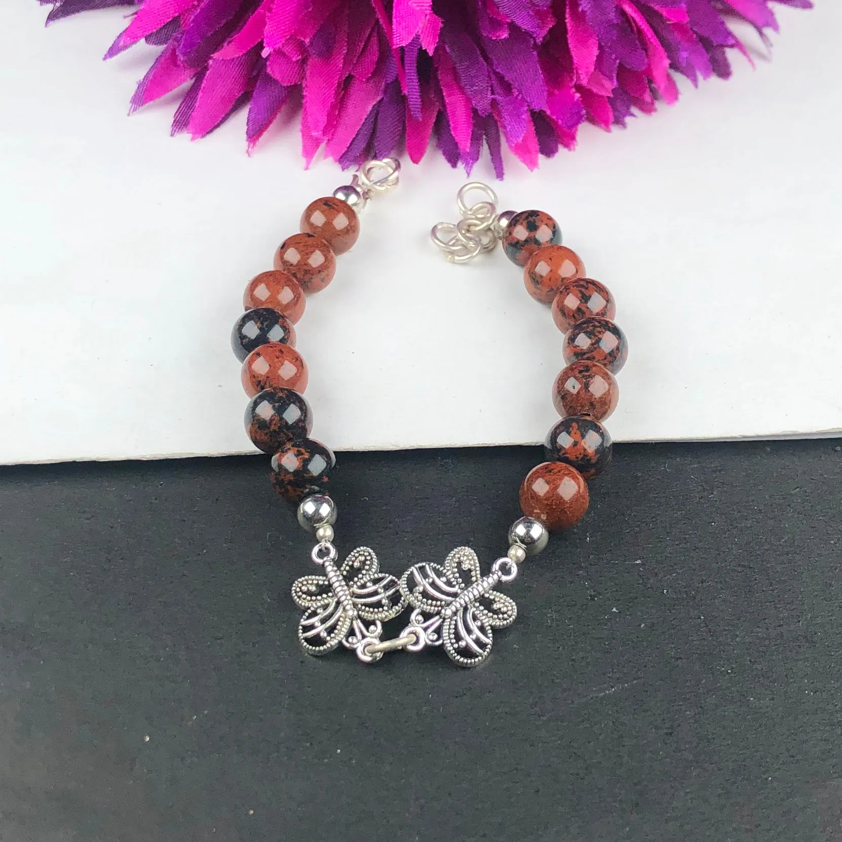Gorgeous Brown Jasper Bracelet Healing  Adjustable