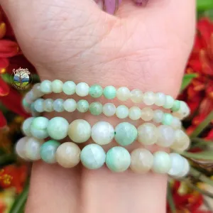 Green Moonstone Bracelet for Emotional Balance, Harmomy and Protection