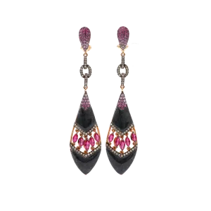 Grey Jade Earrings