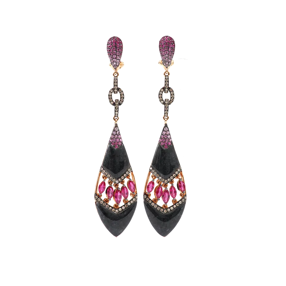 Grey Jade Earrings