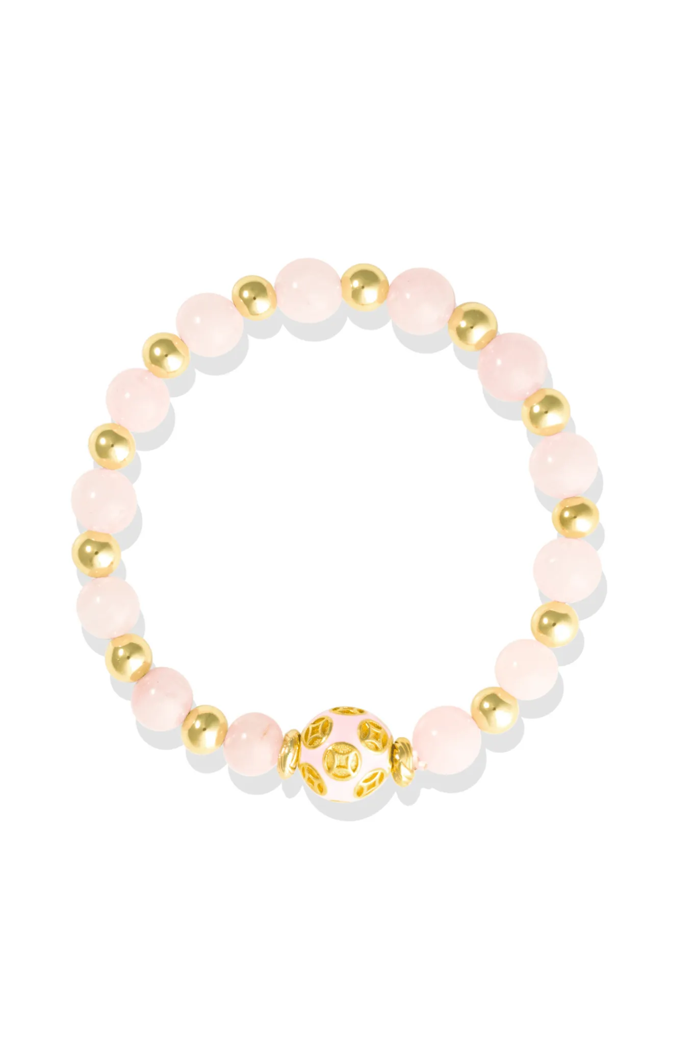 Love Coin Feng Shui Bracelet Stack 18k Gold Vermeil