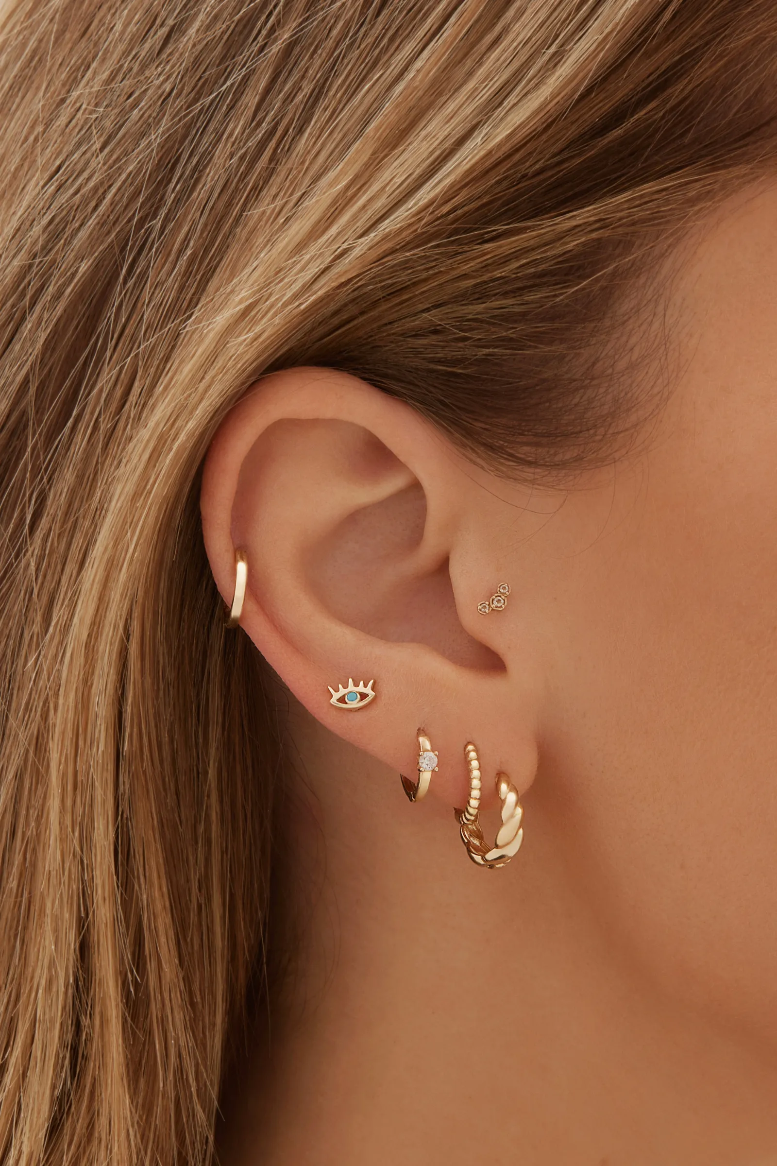 Milos Studs - 10 Karat Gold