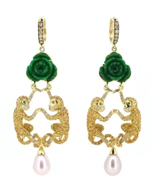 Monkey Earrings
