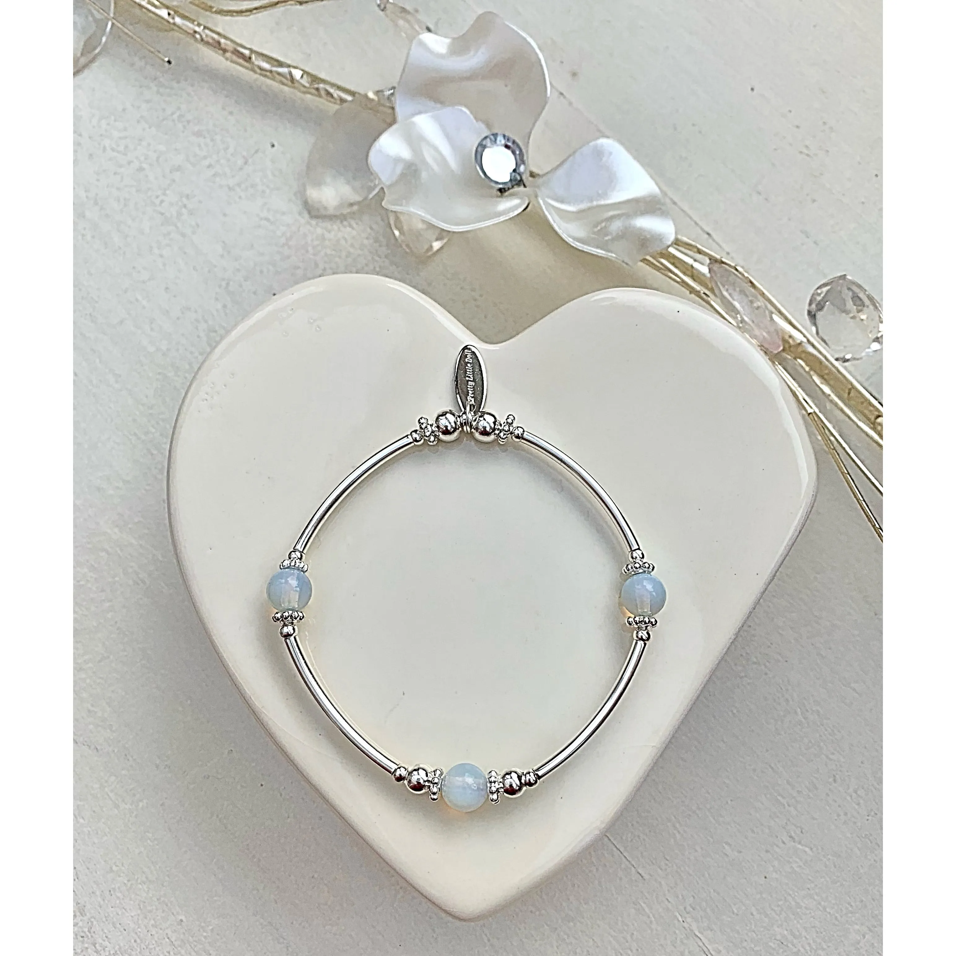 Moonstone Noodle Bangle