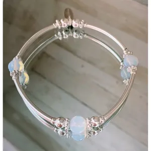 Moonstone Noodle Bangle