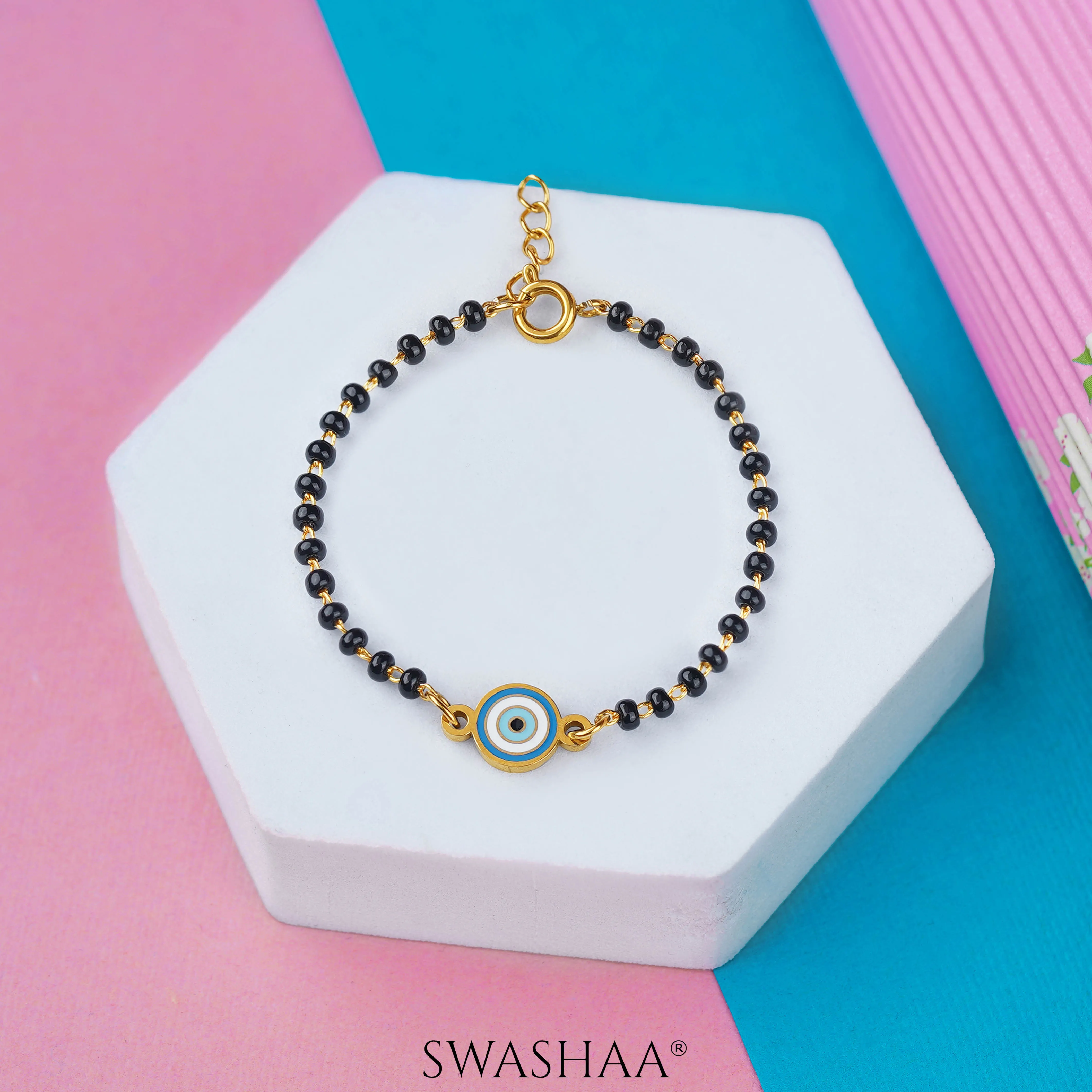 Ocean Eye 18K Gold Plated Kid's Nazariya Bracelet