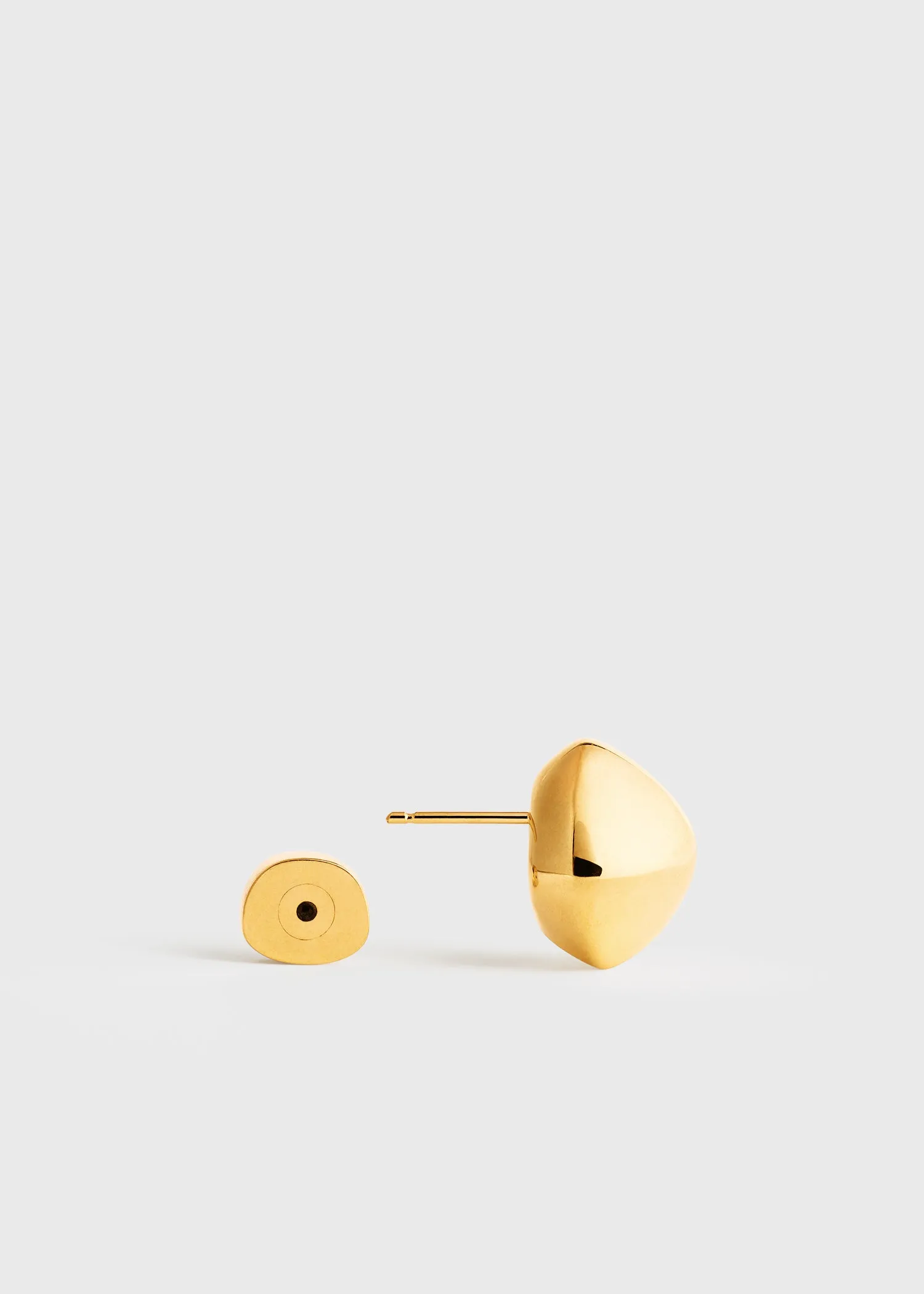 Pebble studs gold