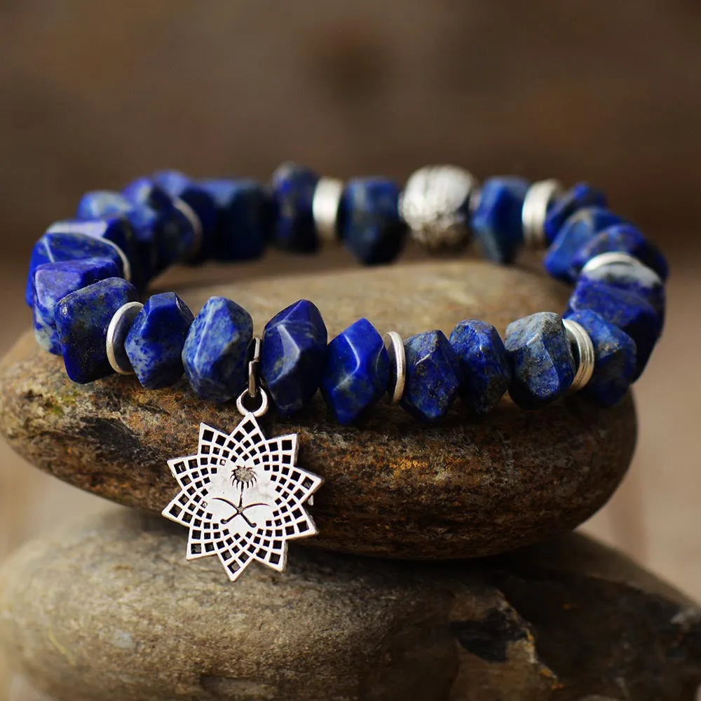 Raw Lapis Lazuli Stone Bracelet