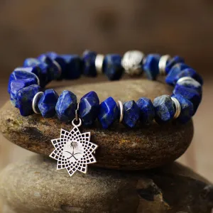Raw Lapis Lazuli Stone Bracelet