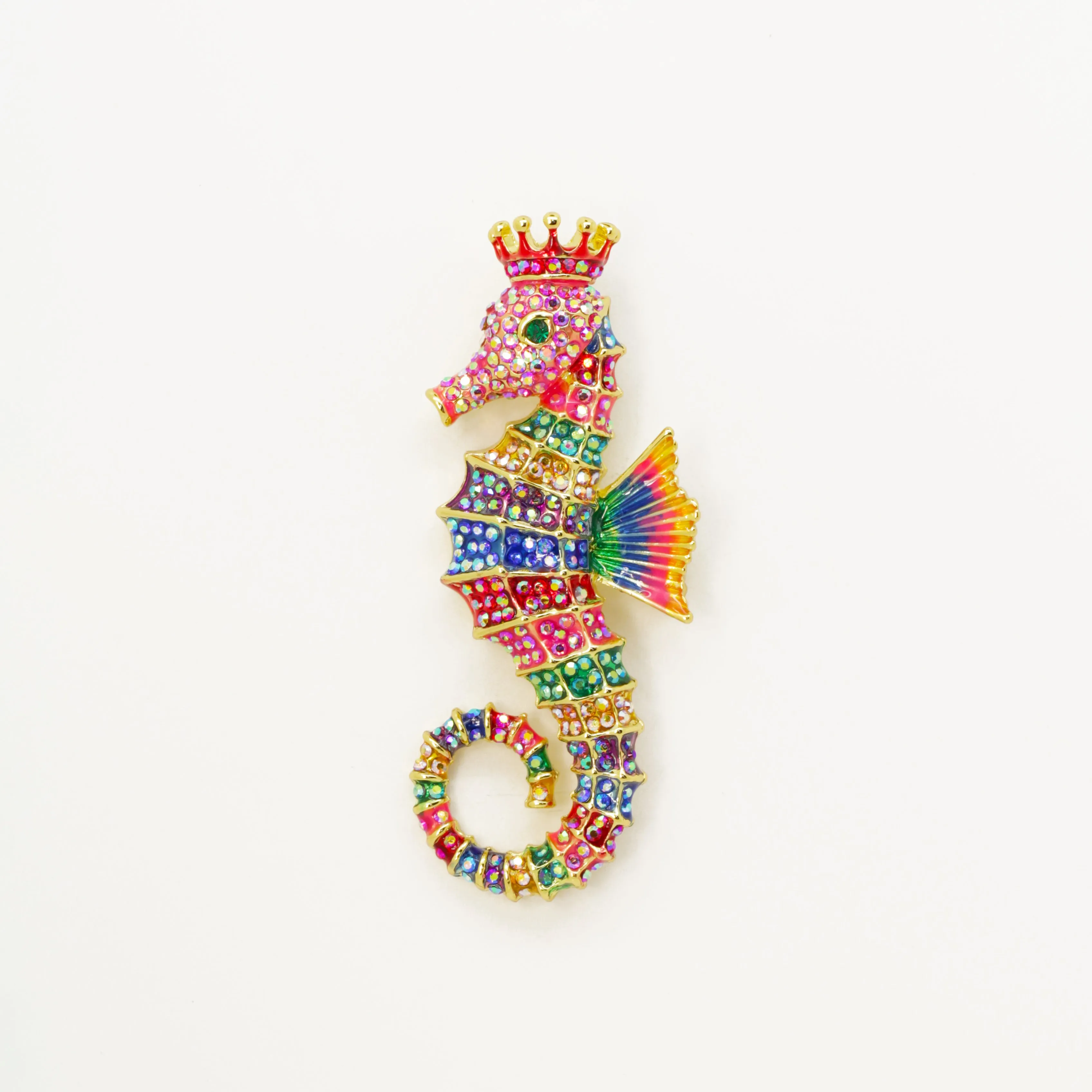 Royal Seahorse Brooch