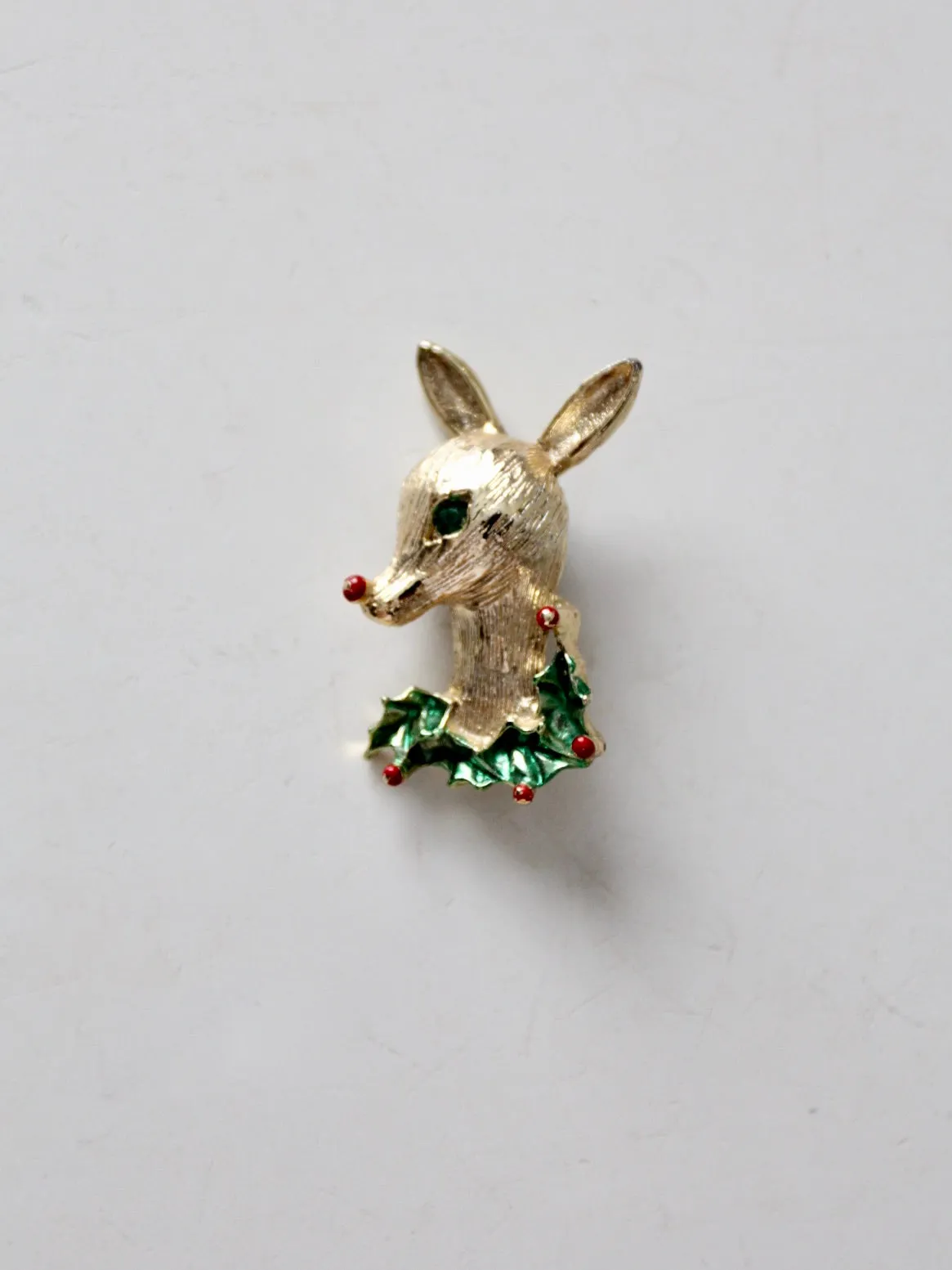 vintage 60s Gerry's reindeer brooch