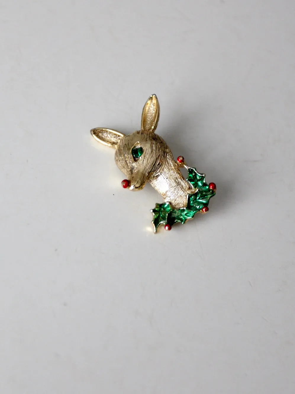 vintage 60s Gerry's reindeer brooch