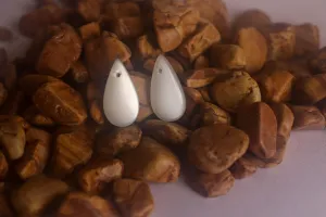 White Moonstone Pear Shape Matching Pair Briolette | 10x20mm | Hand Polished Natural Moonstone | Beadsforyourjewellery