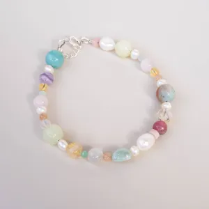 'Wildflower' Mixed Crystal Beaded Bracelet