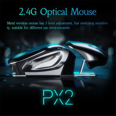 Wireless Ergonomics Metal Mouse